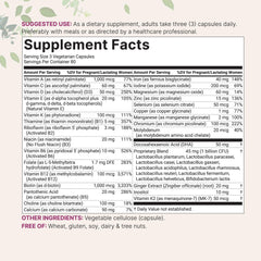 Micro Ingredients prenatal capsules closeup shows easy-to-swallow veggie capsules