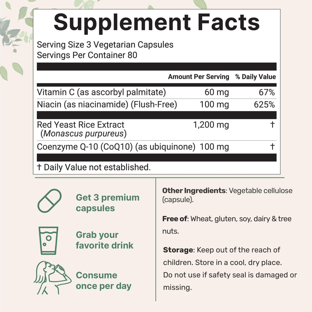 Micro Ingredients red yeast rice capsules closeup show vegetarian capsules for daily wellness.