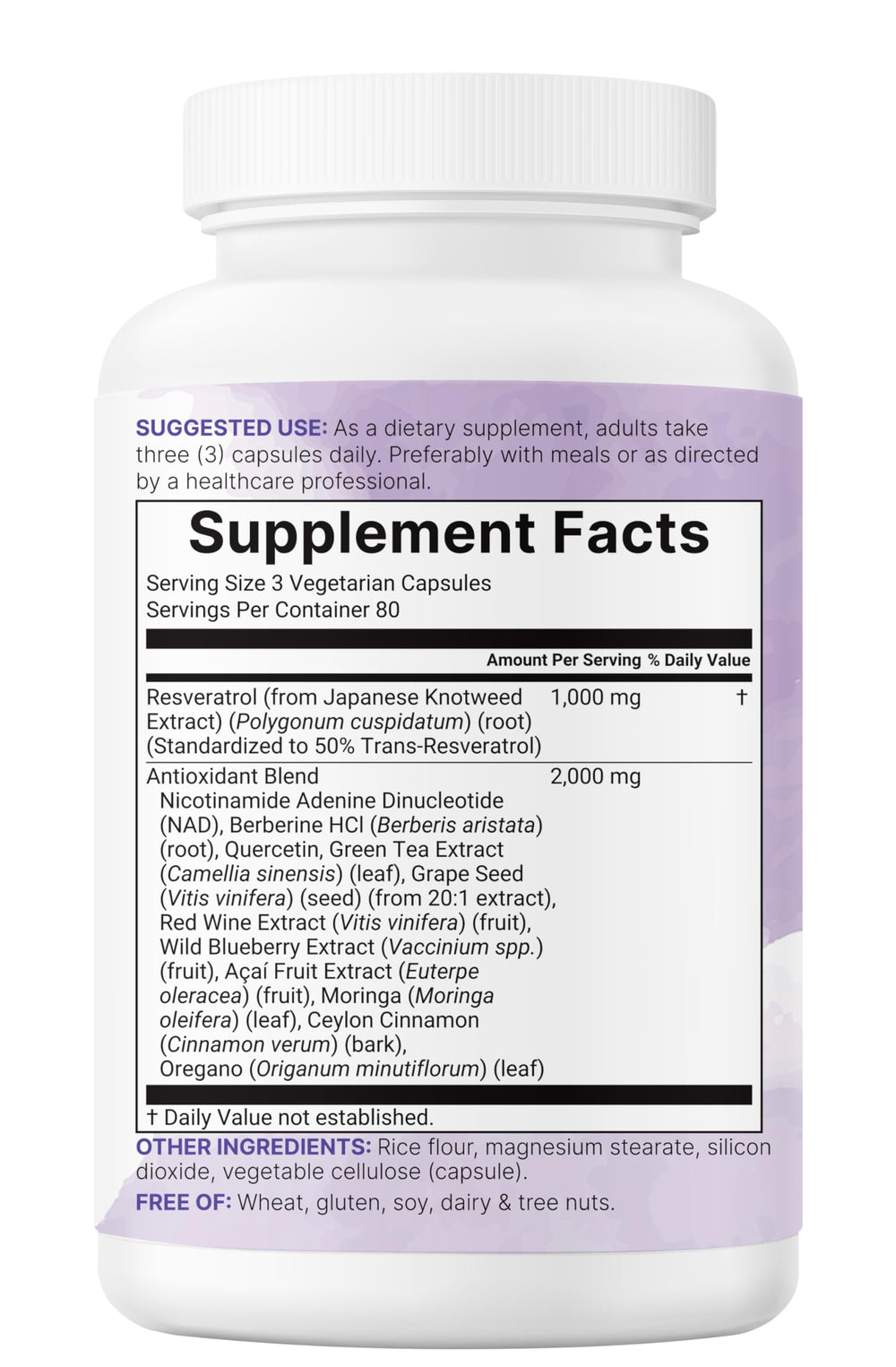 Micro Ingredients Resveratrol NAD Complex bottle on shelf conveys premium NMN alternative.