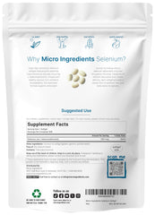 Micro Ingredients selenium softgels capsules close-up for convenient daily use.
