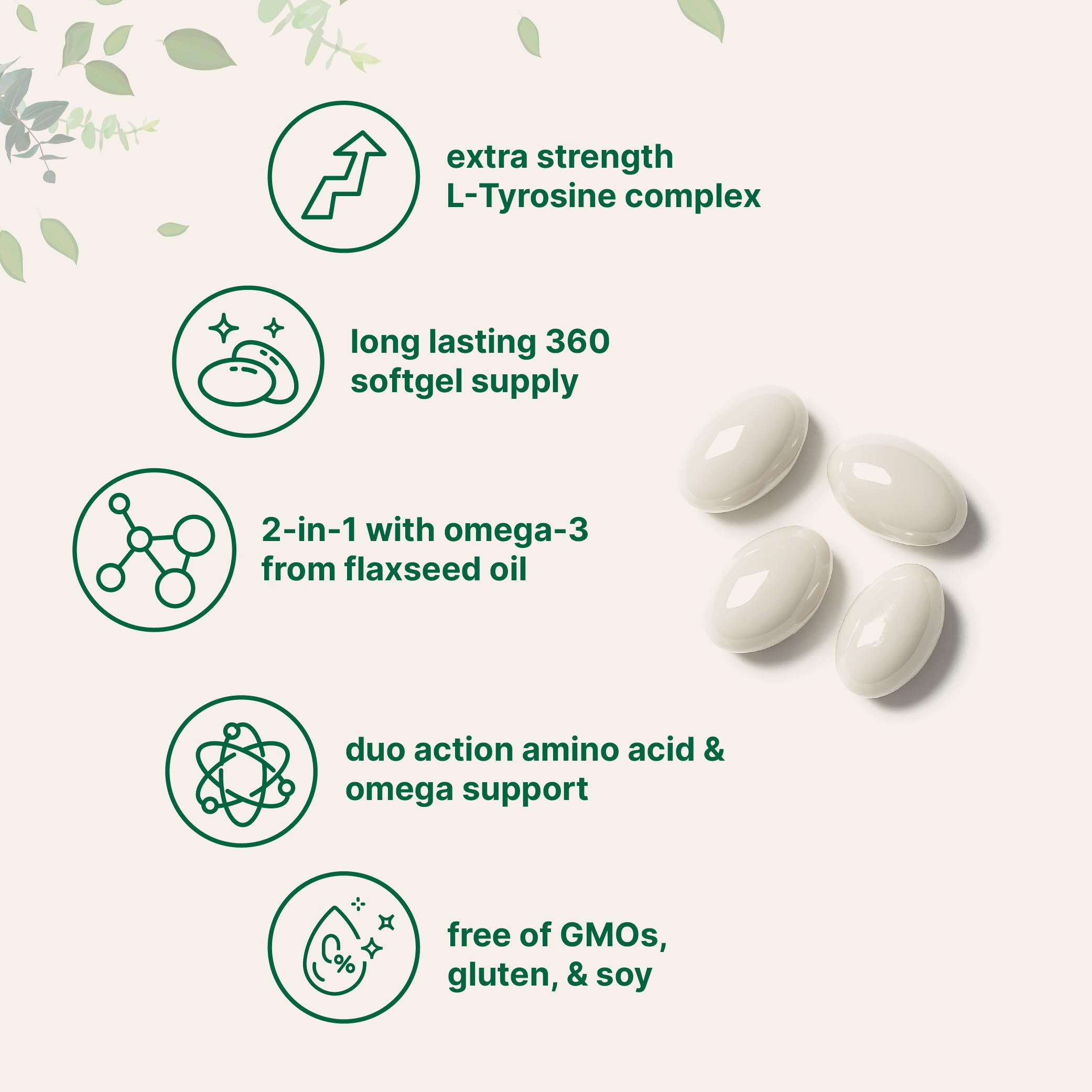 Micro Ingredients softgels closeup for easy daily supplementation.