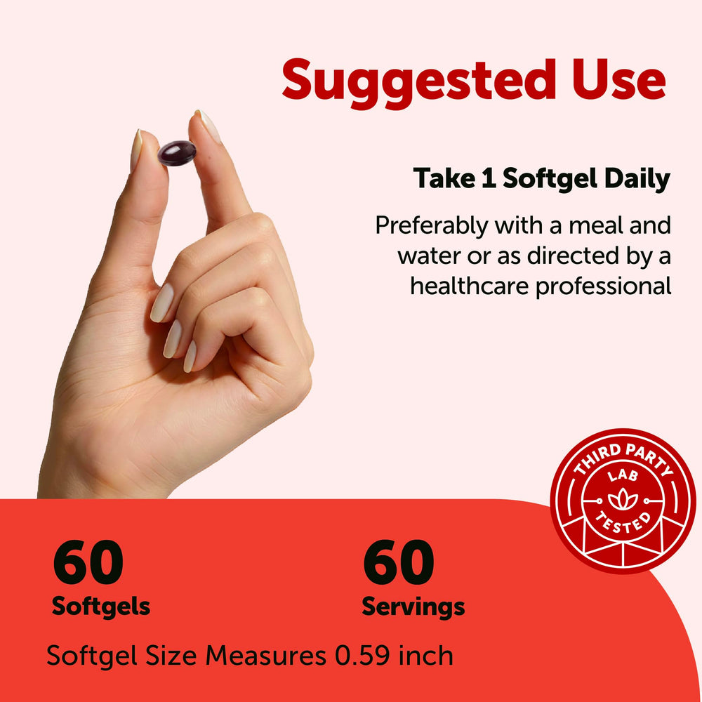Packaging photo showing the Softgels outside the box for easy daily use.