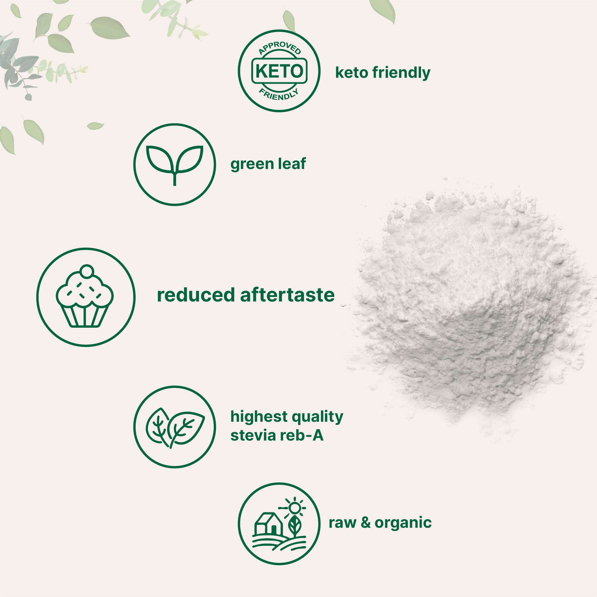 Micro Ingredients Stevia Powder in baking setup for versatile kitchen use.
