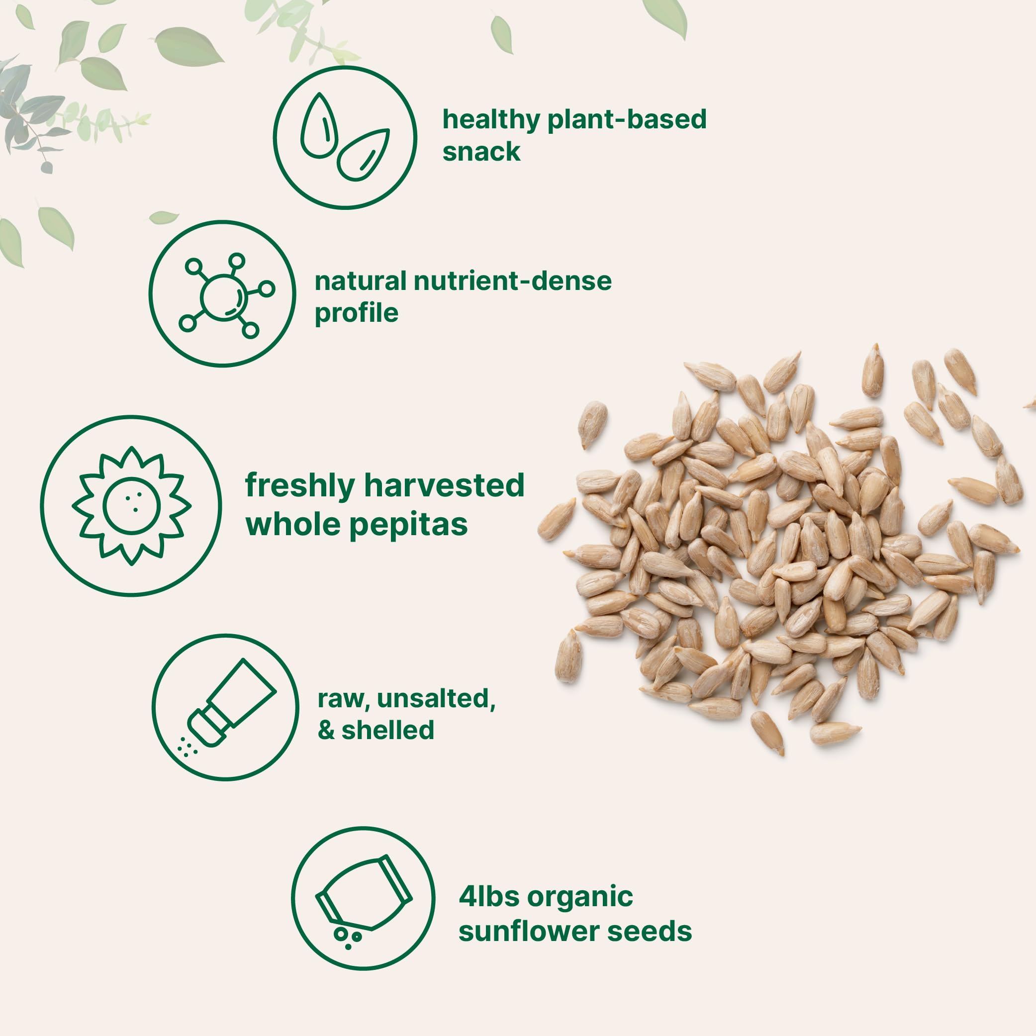 Micro Ingredients shelled sunflower seeds ready for salads