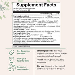 Micro Ingredients Super Enzymes capsules close-up for easy digestion