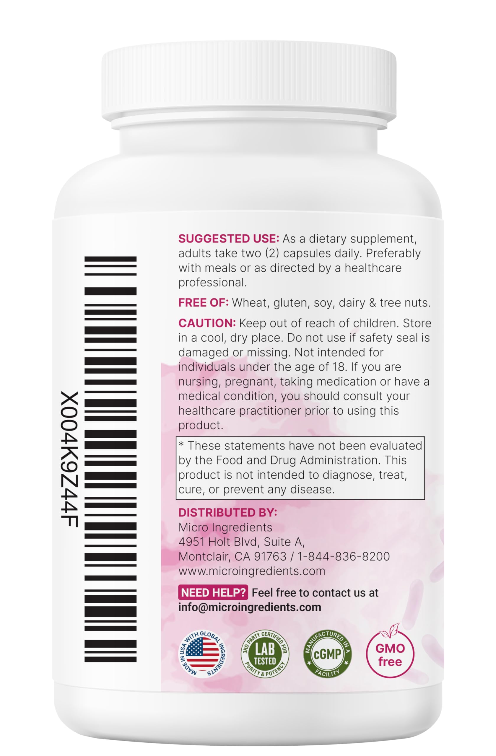 Micro Ingredients third-party lab testing confirms purity and potency