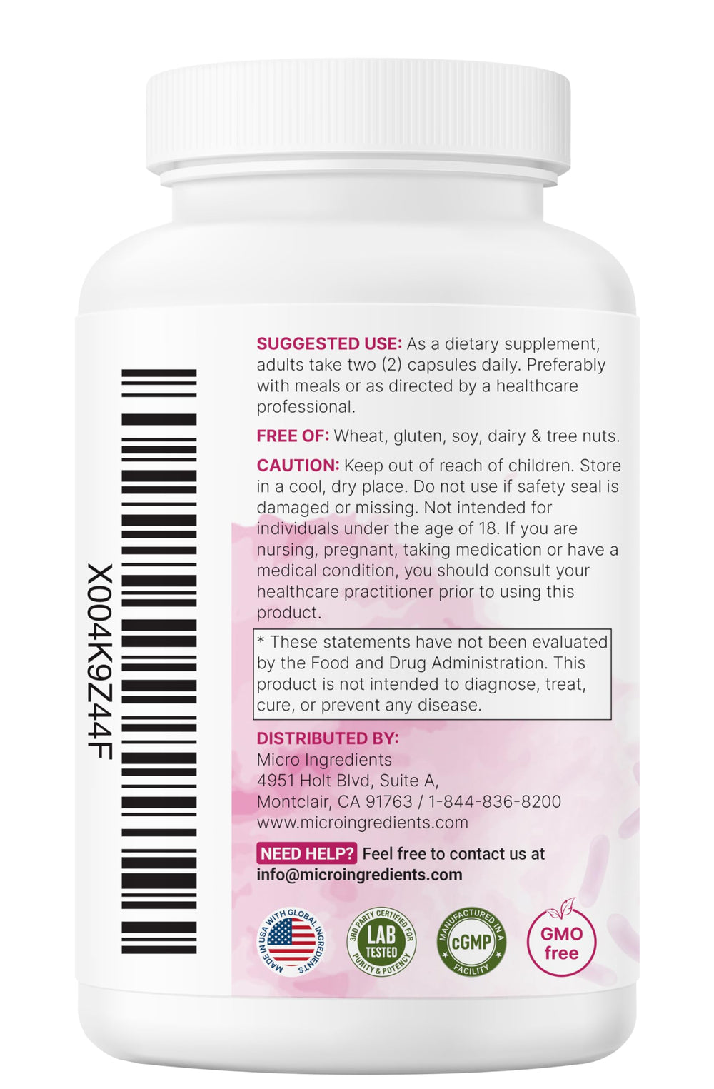 Micro Ingredients third-party lab testing confirms purity and potency
