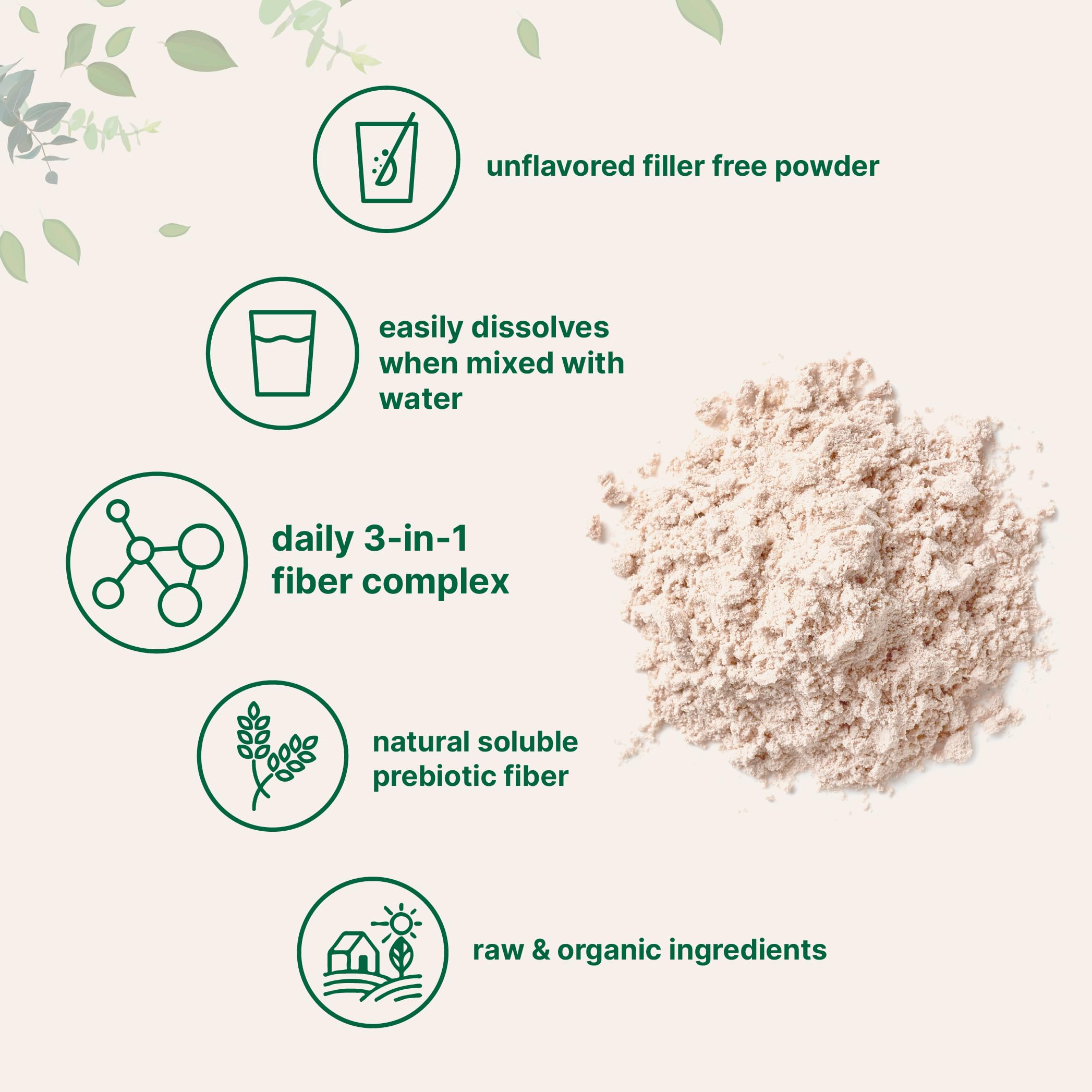 Micro Ingredients triple fiber powder blended into smoothie for fiber boost.