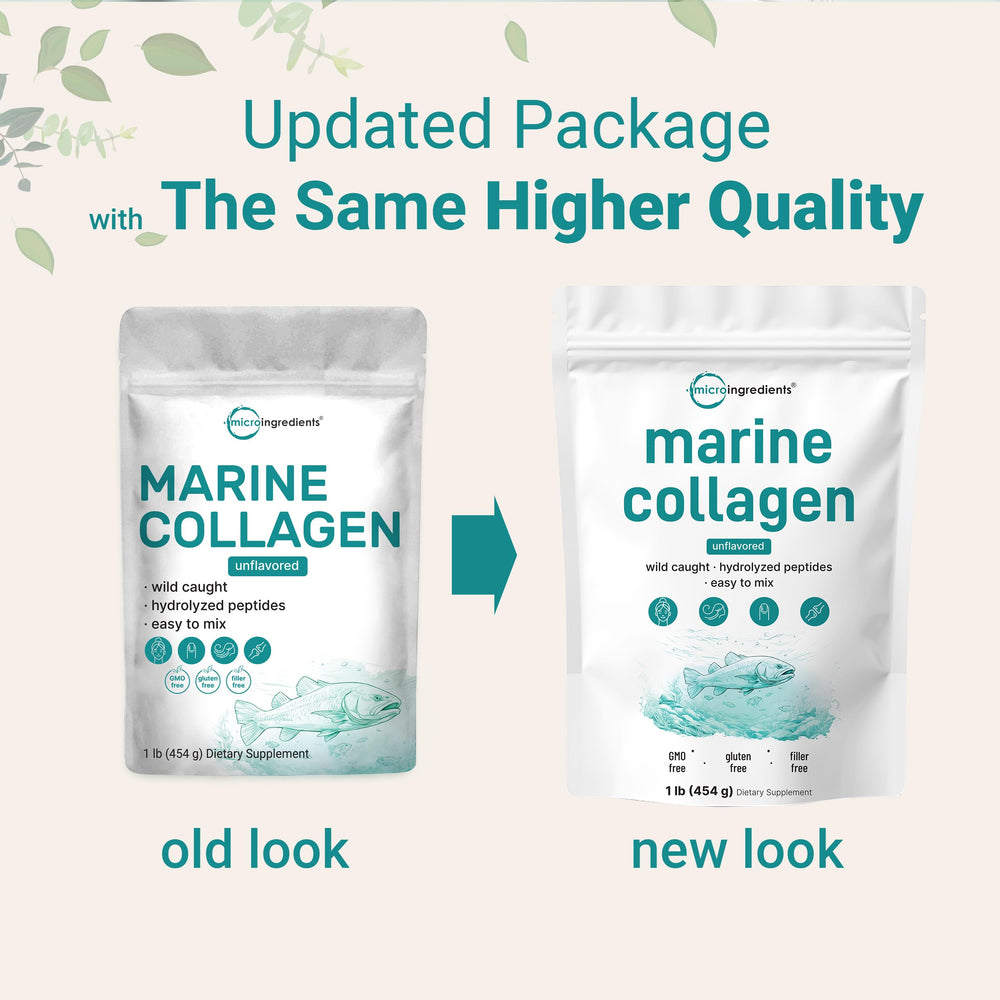Micro Ingredients Type I marine collagen powder, unflavored and versatile