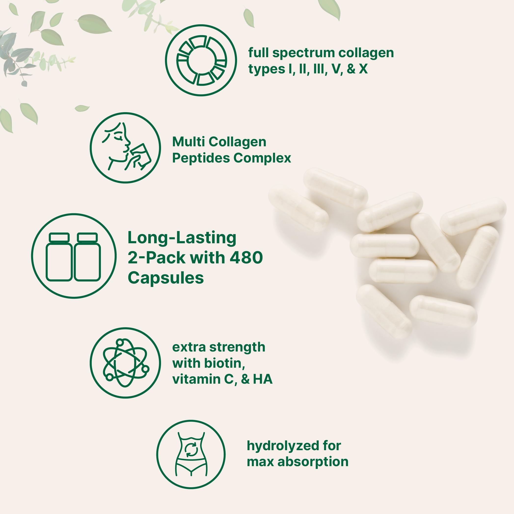 Micro Ingredients unflavored capsules closeup for easy blending into foods