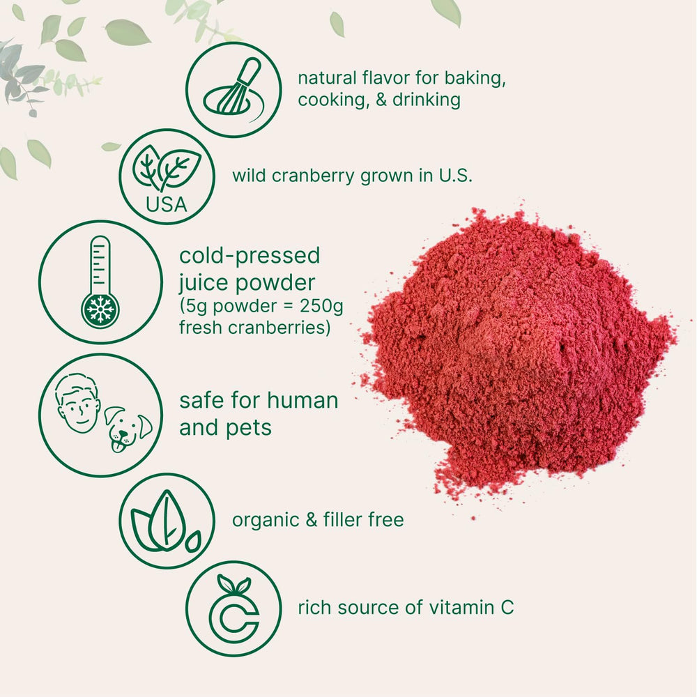 Micro Ingredients US-grown cranberries field source for natural powder.
