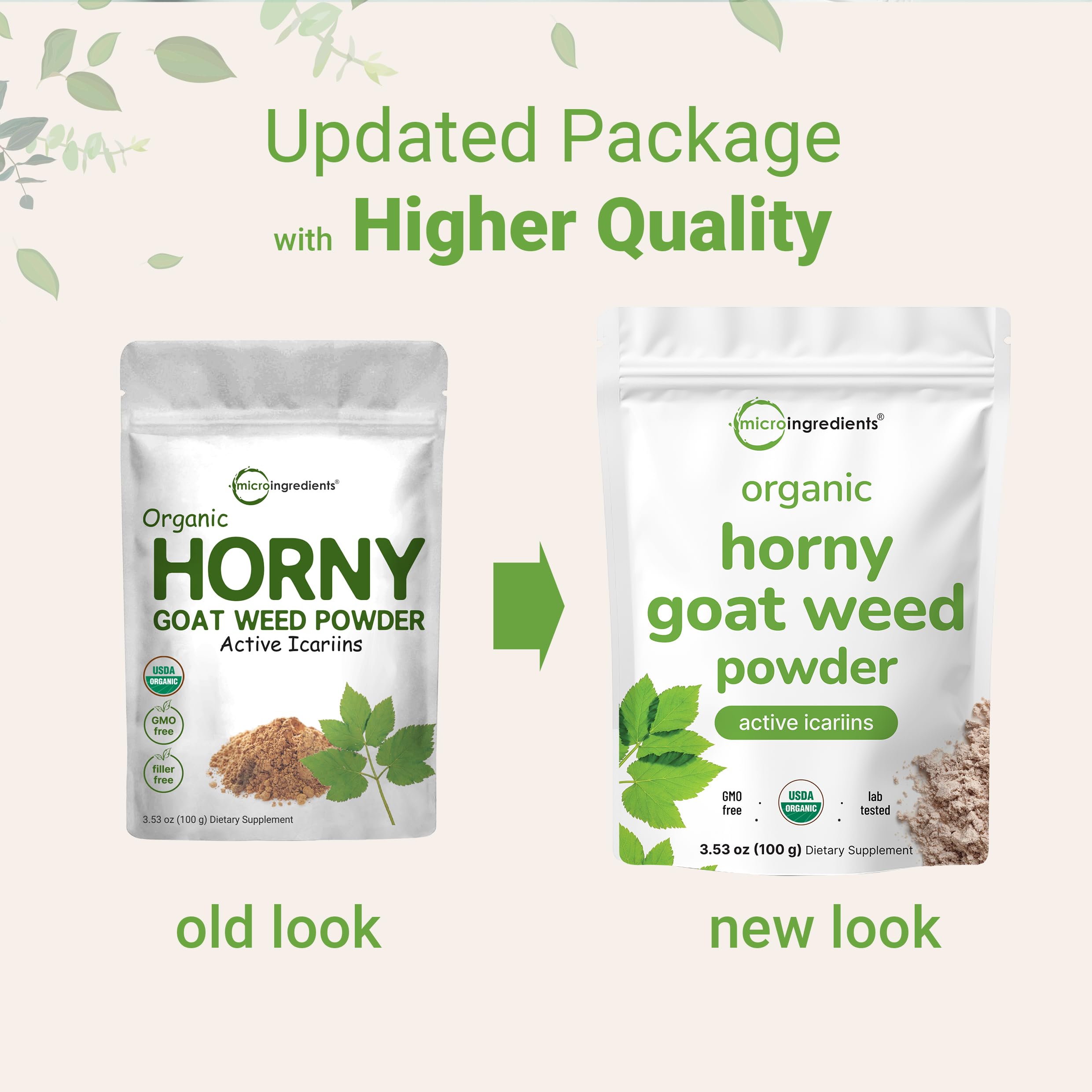 Micro Ingredients vegan-friendly label highlighting plant-based formula