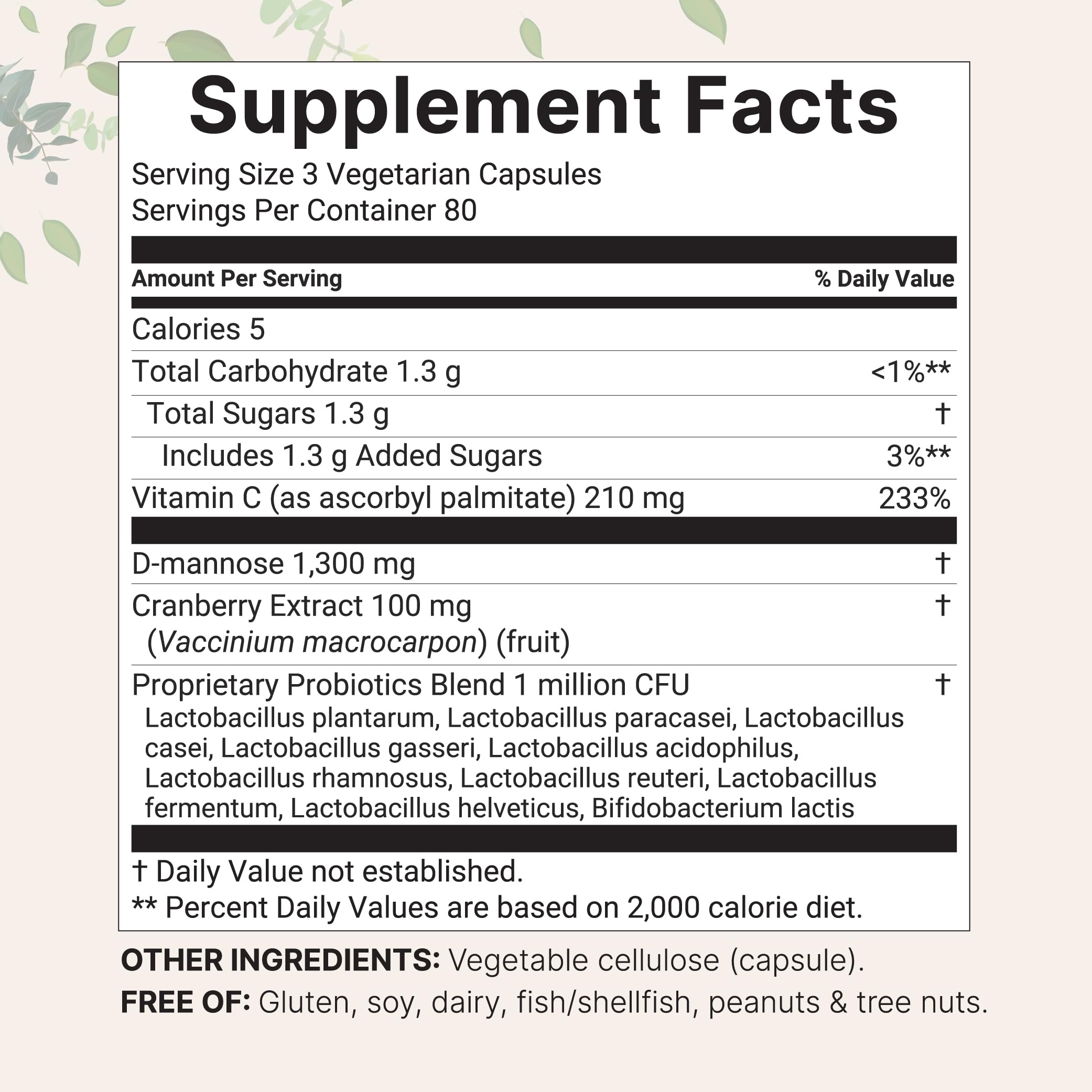 Close-up of vegetarian capsules highlighting 1,300 mg potency for daily use