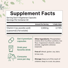 Micro Ingredients Vitamin C capsules (240-count) for easy daily use