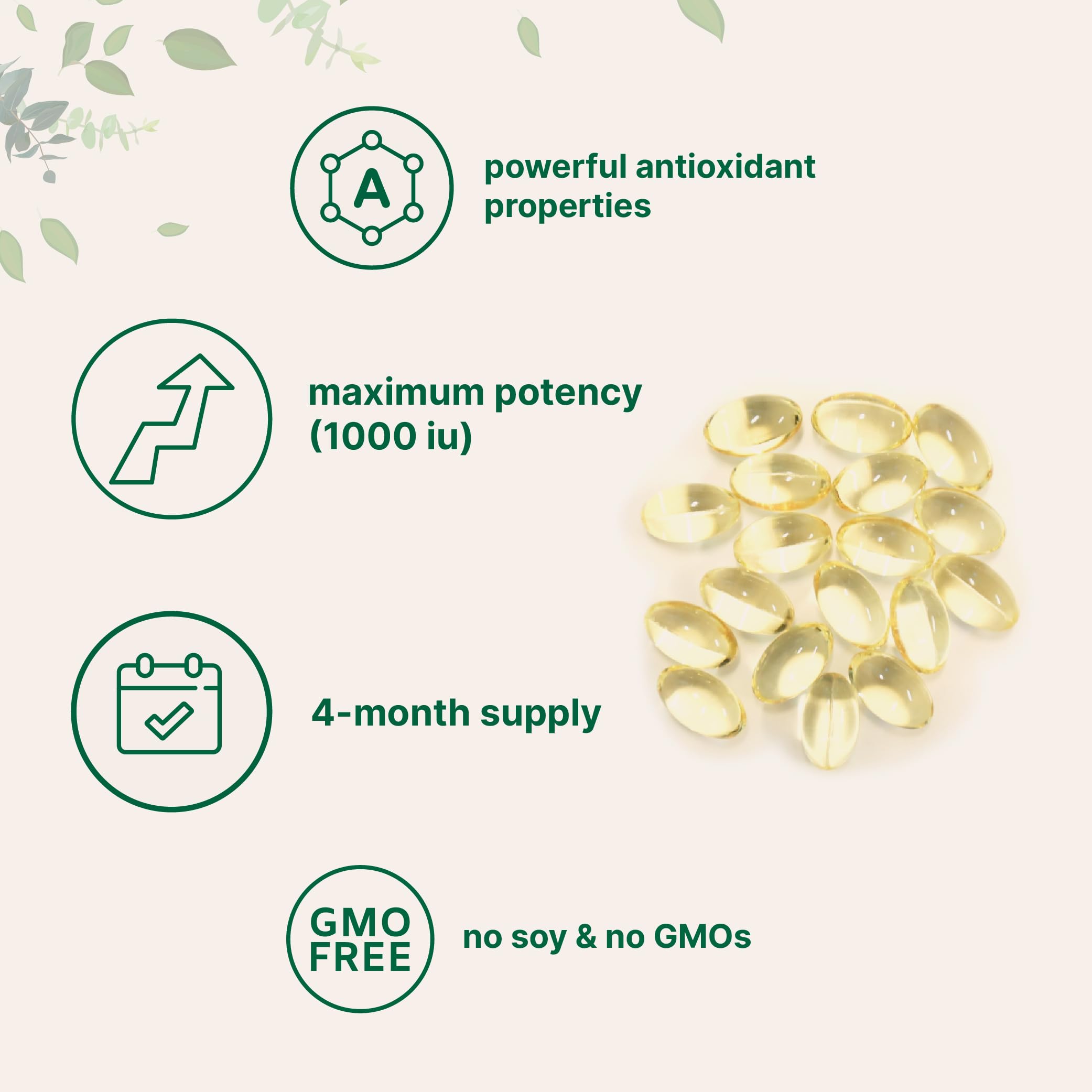 Micro Ingredients Vitamin E 1000 IU with dl-alpha tocopherol label emphasizing purity and safety.