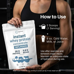 Micro Ingredients whey protein shake in a glass after a workout