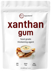 Micro Ingredients Xanthan Gum Powder 2lb bag for gluten-free baking texture and stability.