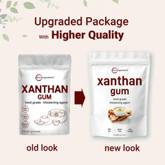 Micro Ingredients Xanthan Gum Powder pours smoothly for quick thickening in recipes.