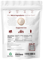 Micro Ingredients Xanthan Gum Powder scoop shows precise measuring for recipes.