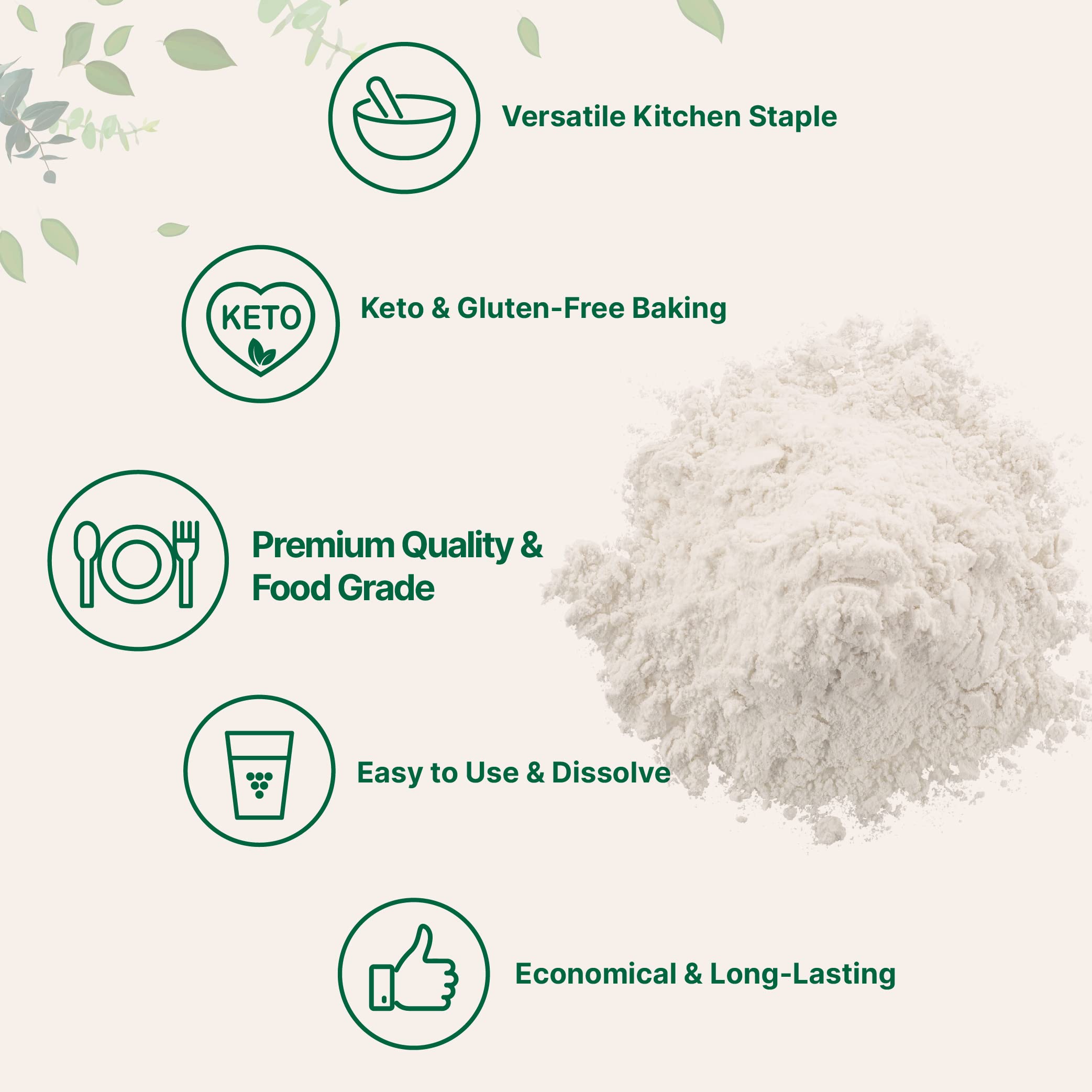 Micro Ingredients Xanthan Gum Powder thickens sauces for silky texture.