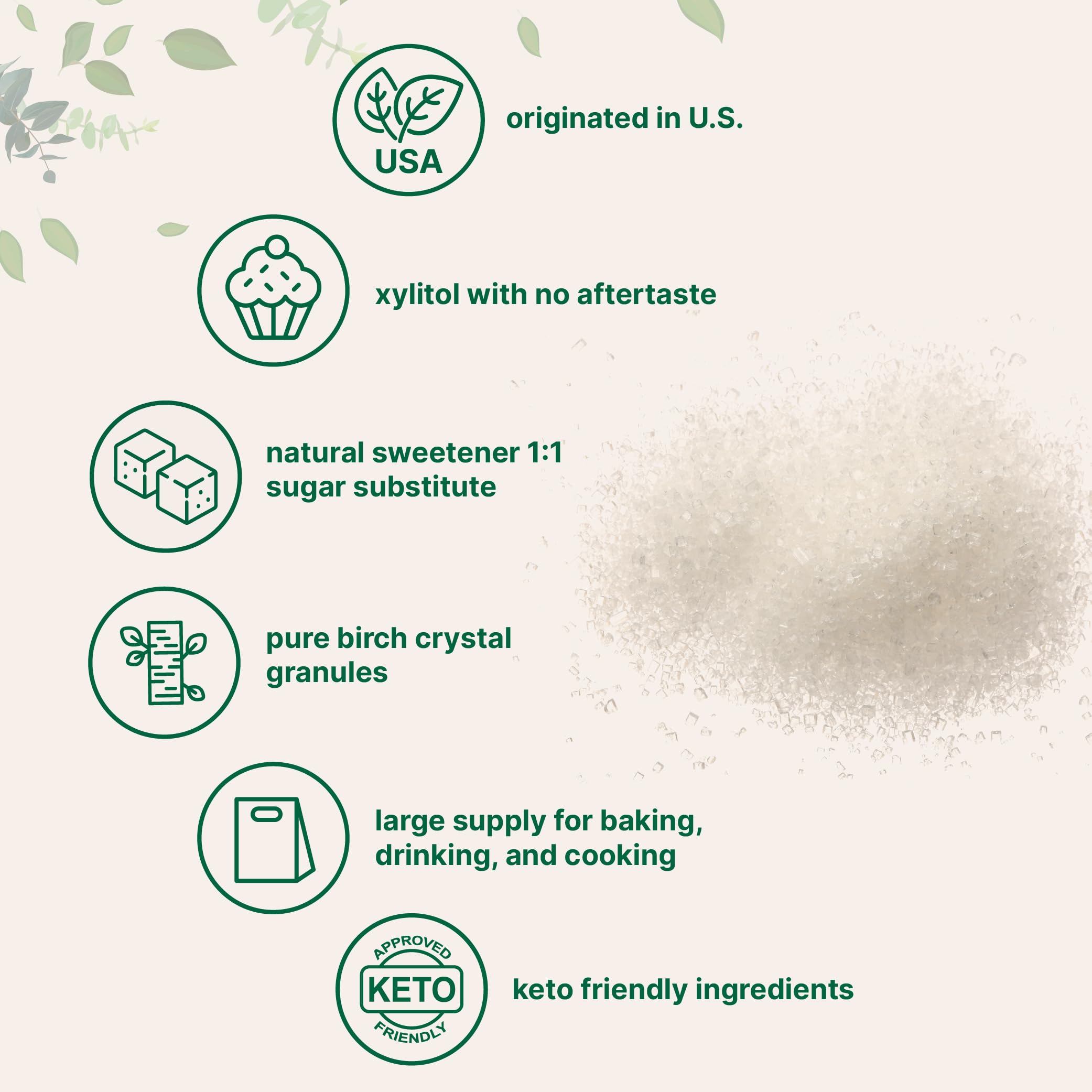 Micro Ingredients Xylitol used in baking as a 1:1 sugar substitute with fewer calories.