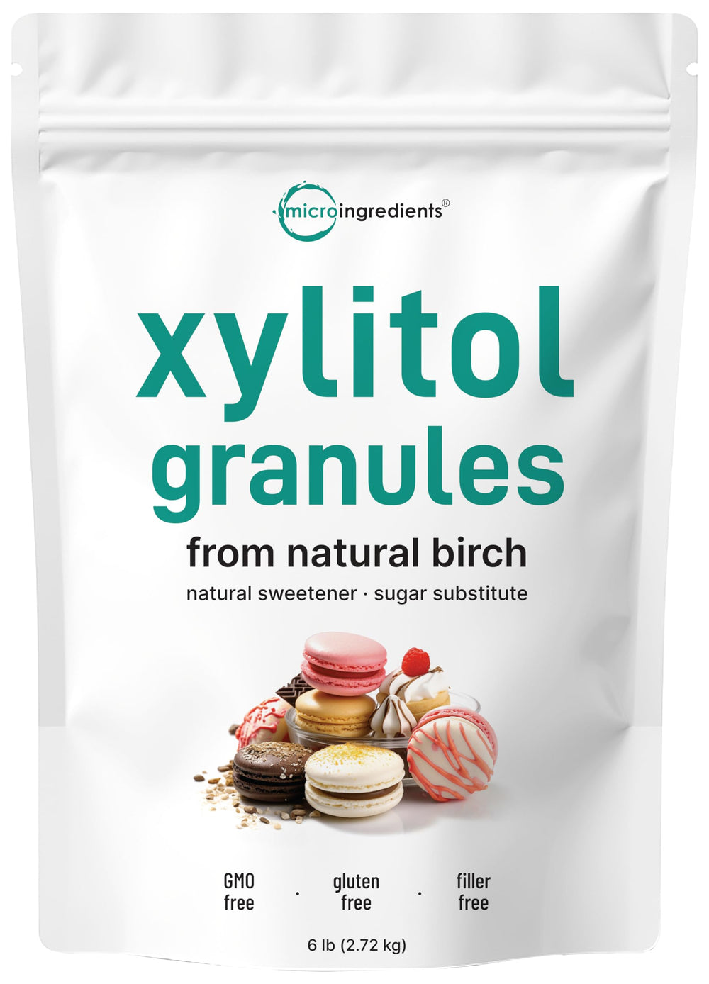 Micro Ingredients Xylitol sweetener bulk bag for easy kitchen storage and daily use.