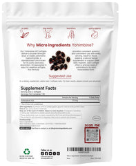 Micro Ingredients Yohimbine HCL softgels closeup highlighting potency.