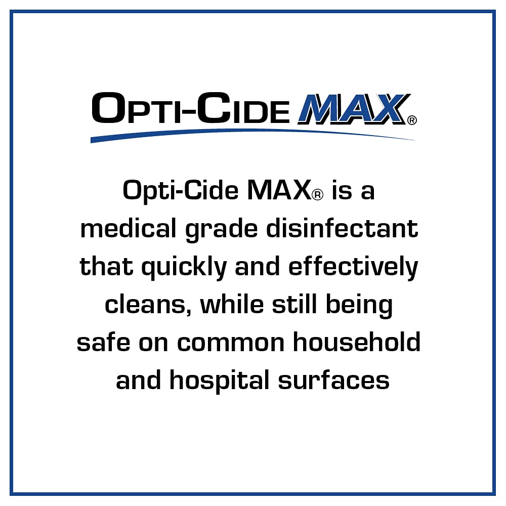 Professional setting with Opti-Cide Max on a shelf for facility cleaning.
