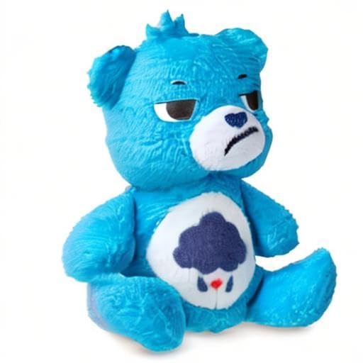 Micro Teenies Care Bears micro plush made from recycled materials for eco-friendly play.