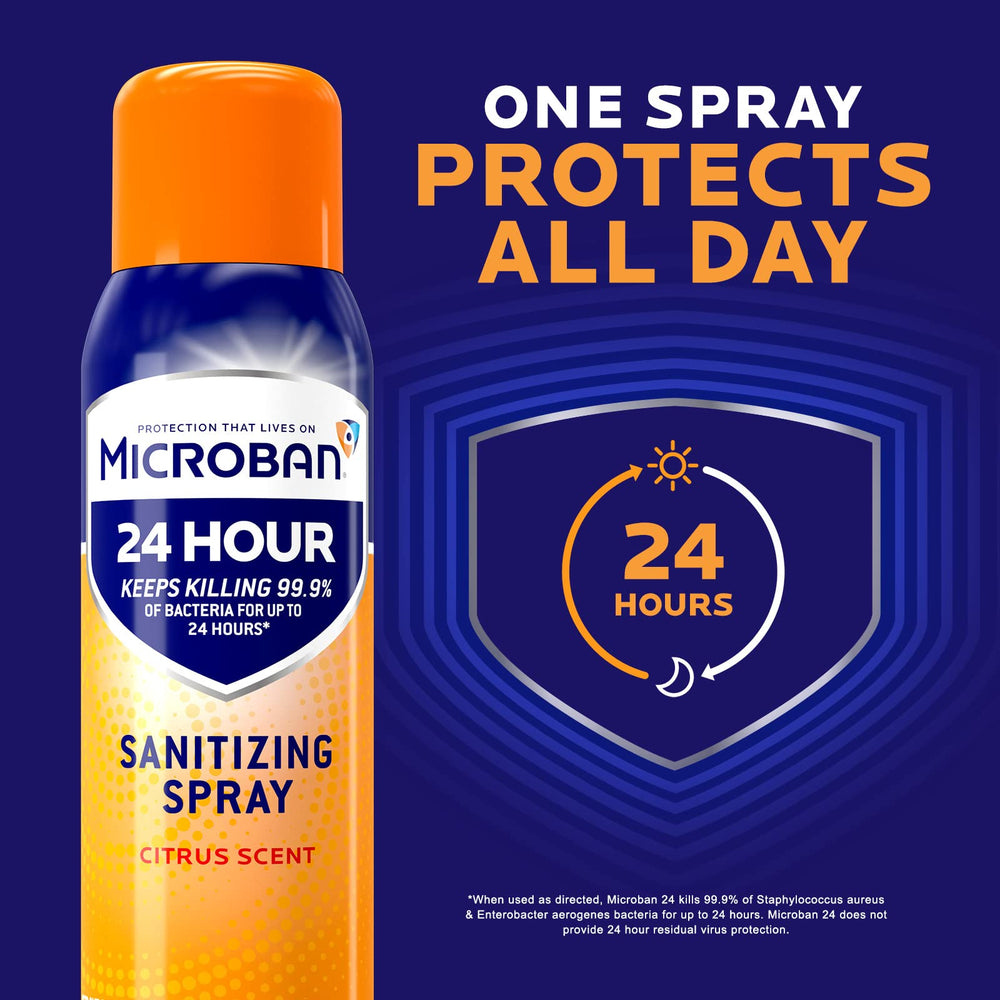 Two Microban 15-ounce bottles in packaging for home use