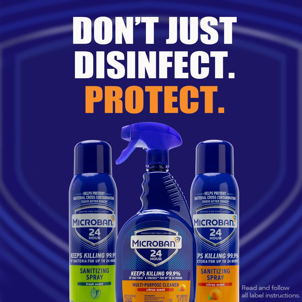 Trigger spray bottle design for easy spray and wipe cleaning.