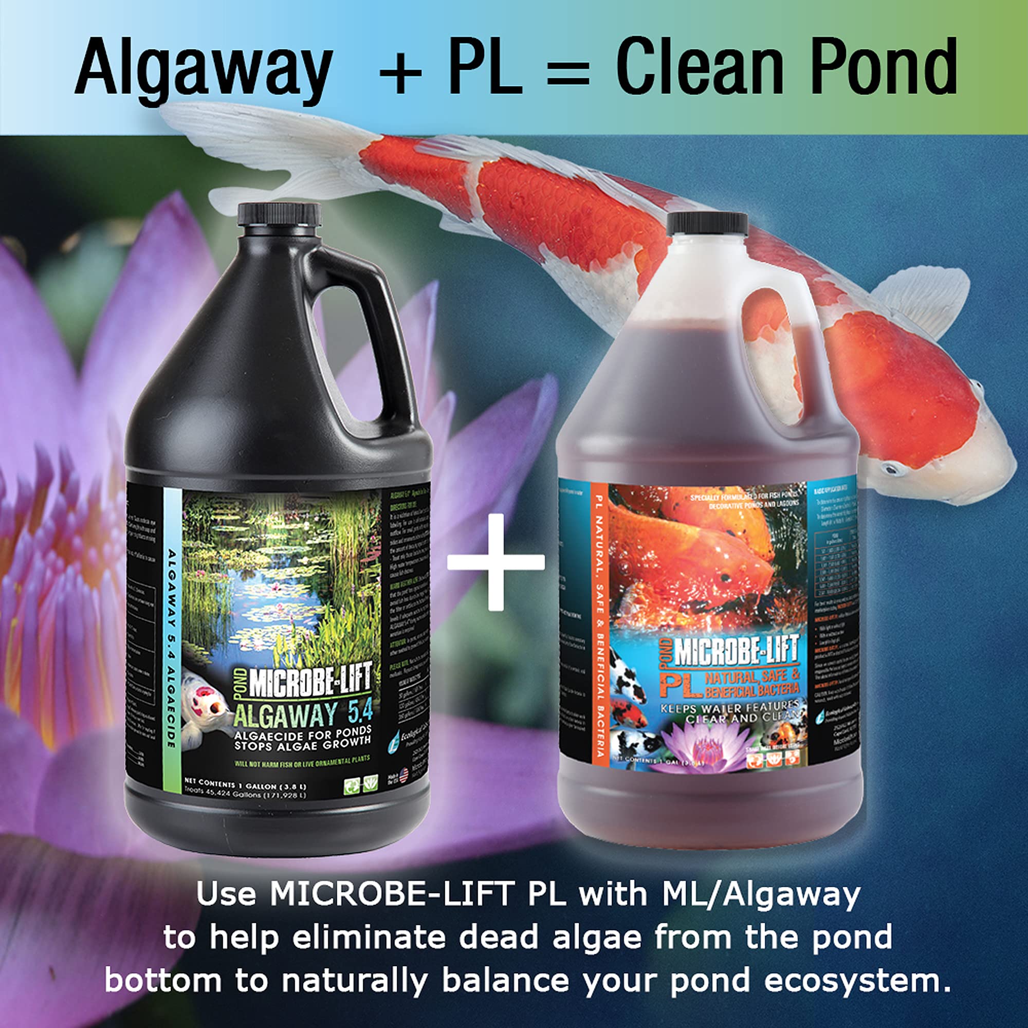 Aeration setup beside a treated pond improving circulation.