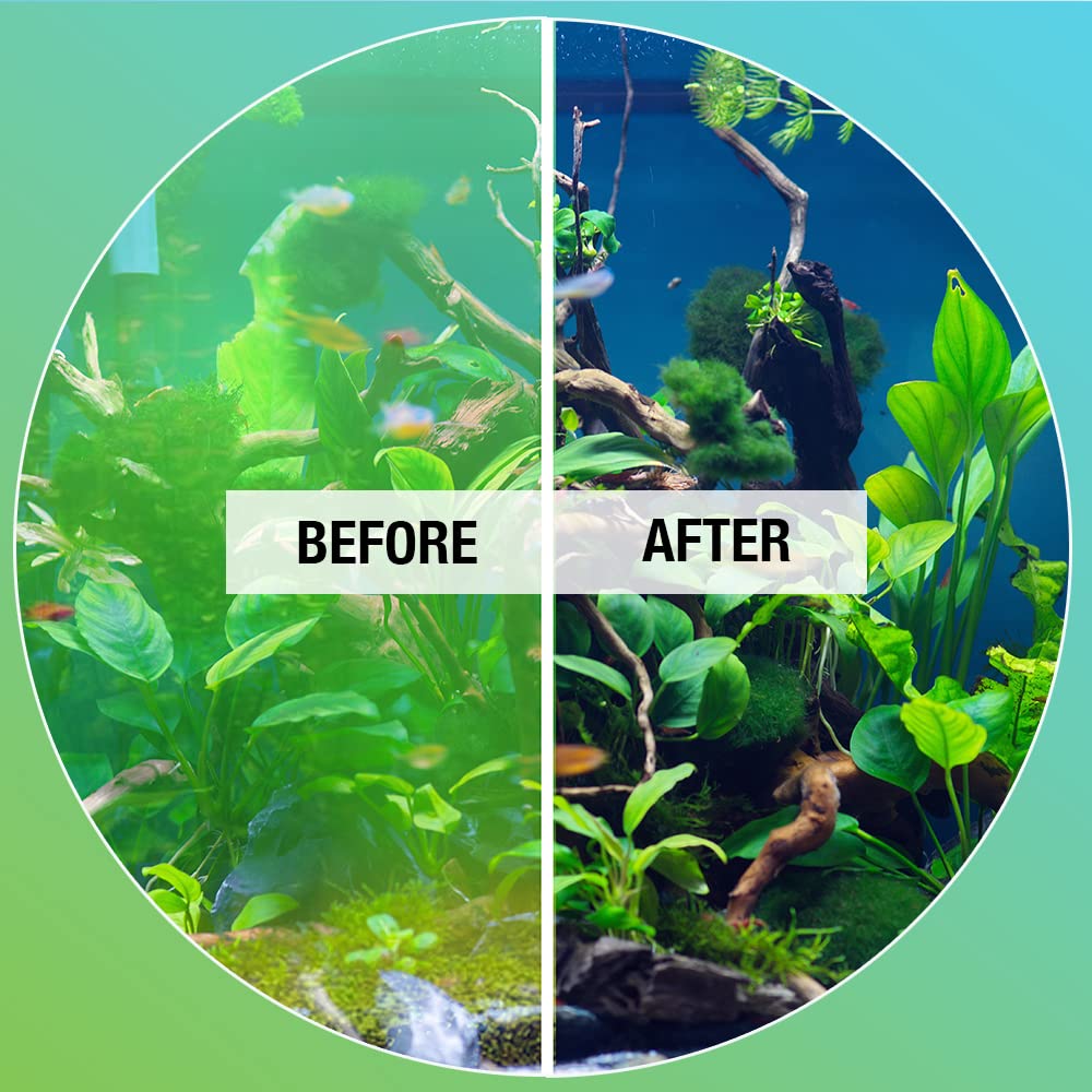 Safe for freshwater tanks and ornamental plants during algae removal.
