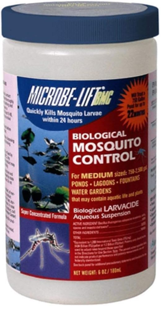 MICROBE-LIFT BMC liquid bottle ready for mosquito control in water features