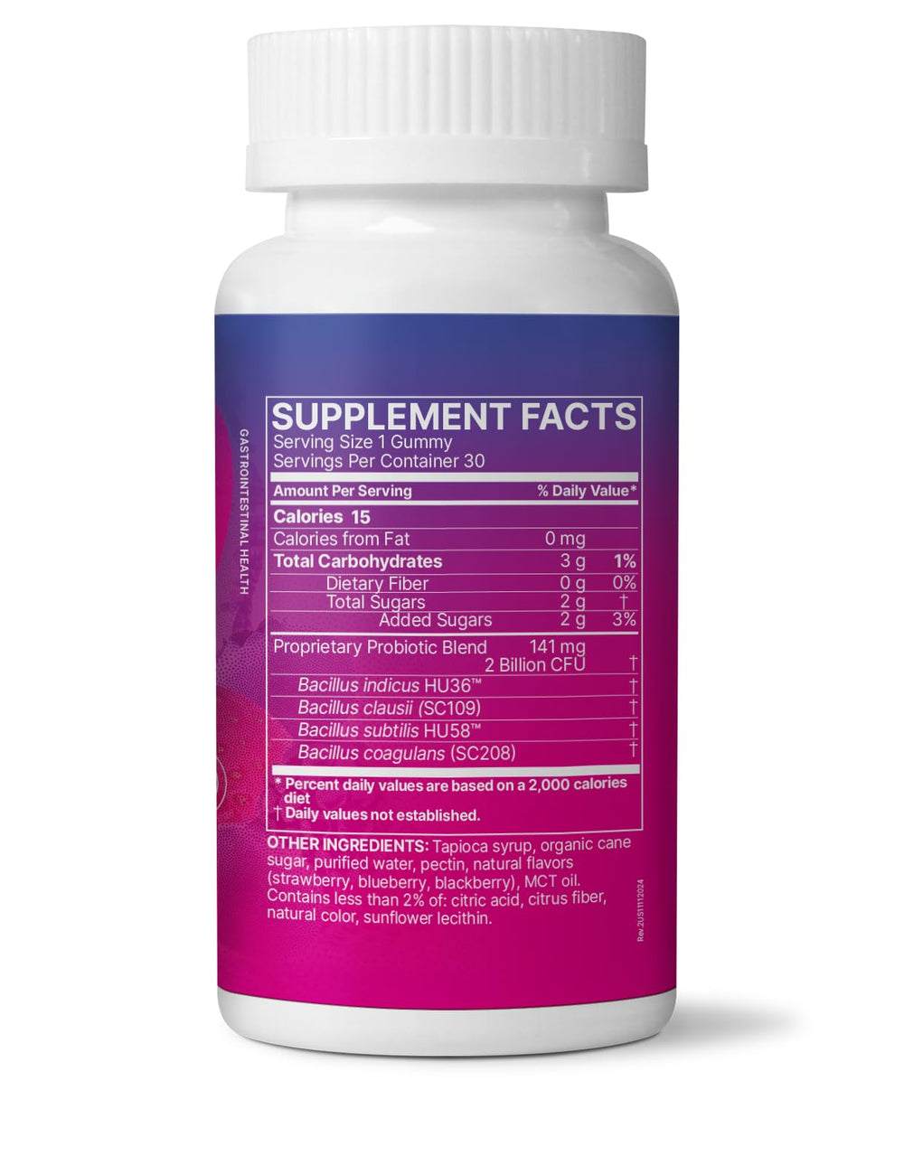MegaSporeBiotic Kids bottle on shelf, convenient daily probiotic for families