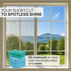 Claro dry blue cloth polishes surfaces to a lint-free shine.