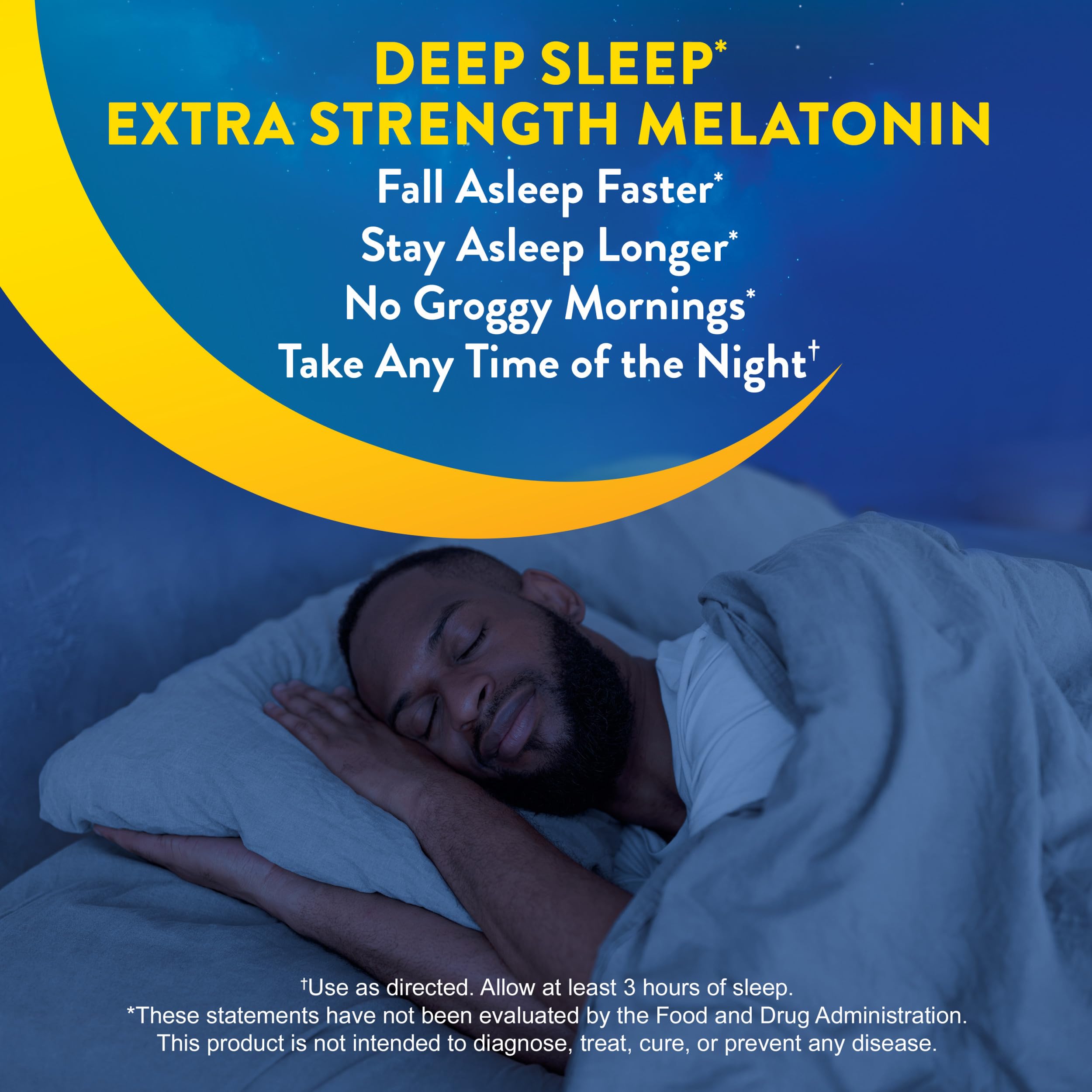 Melatonin 10 mg indicator on MidNite Deep Sleep packaging for sleep support.