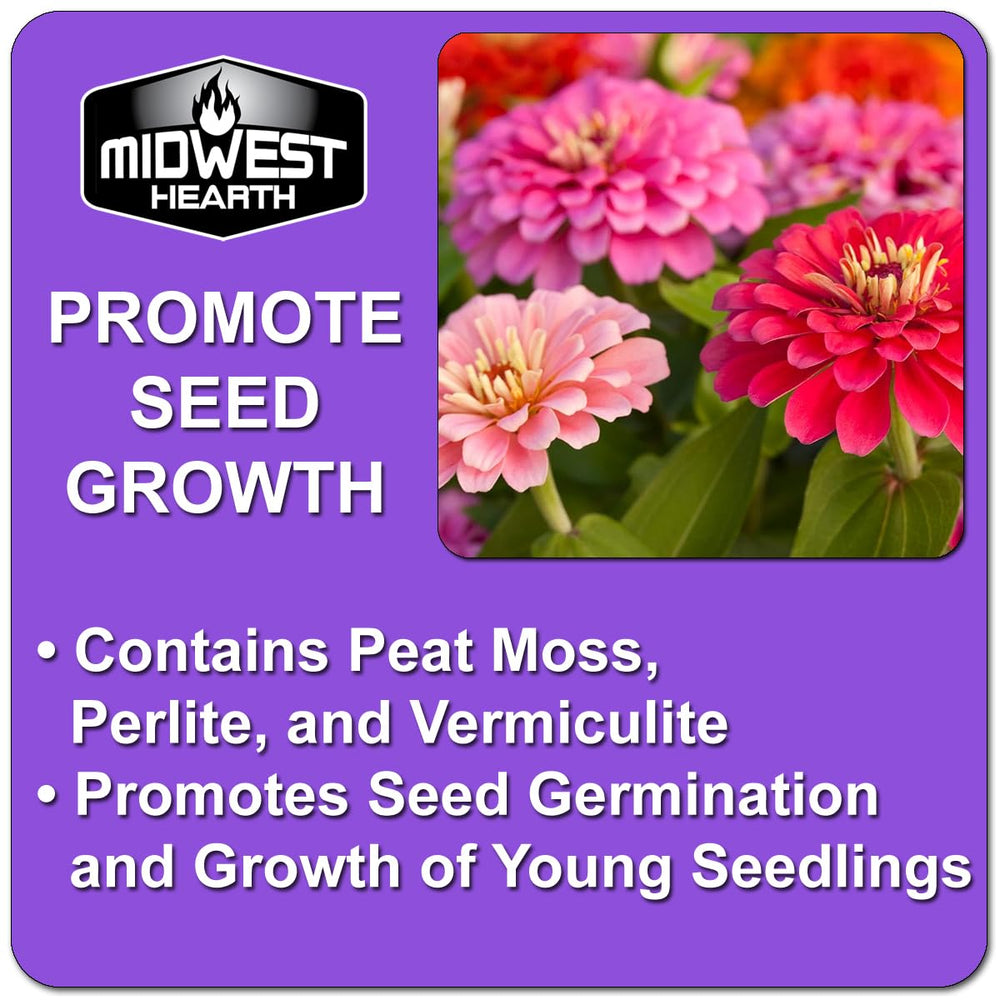 Midwest Hearth soil mix closeup shows airy aeration for roots