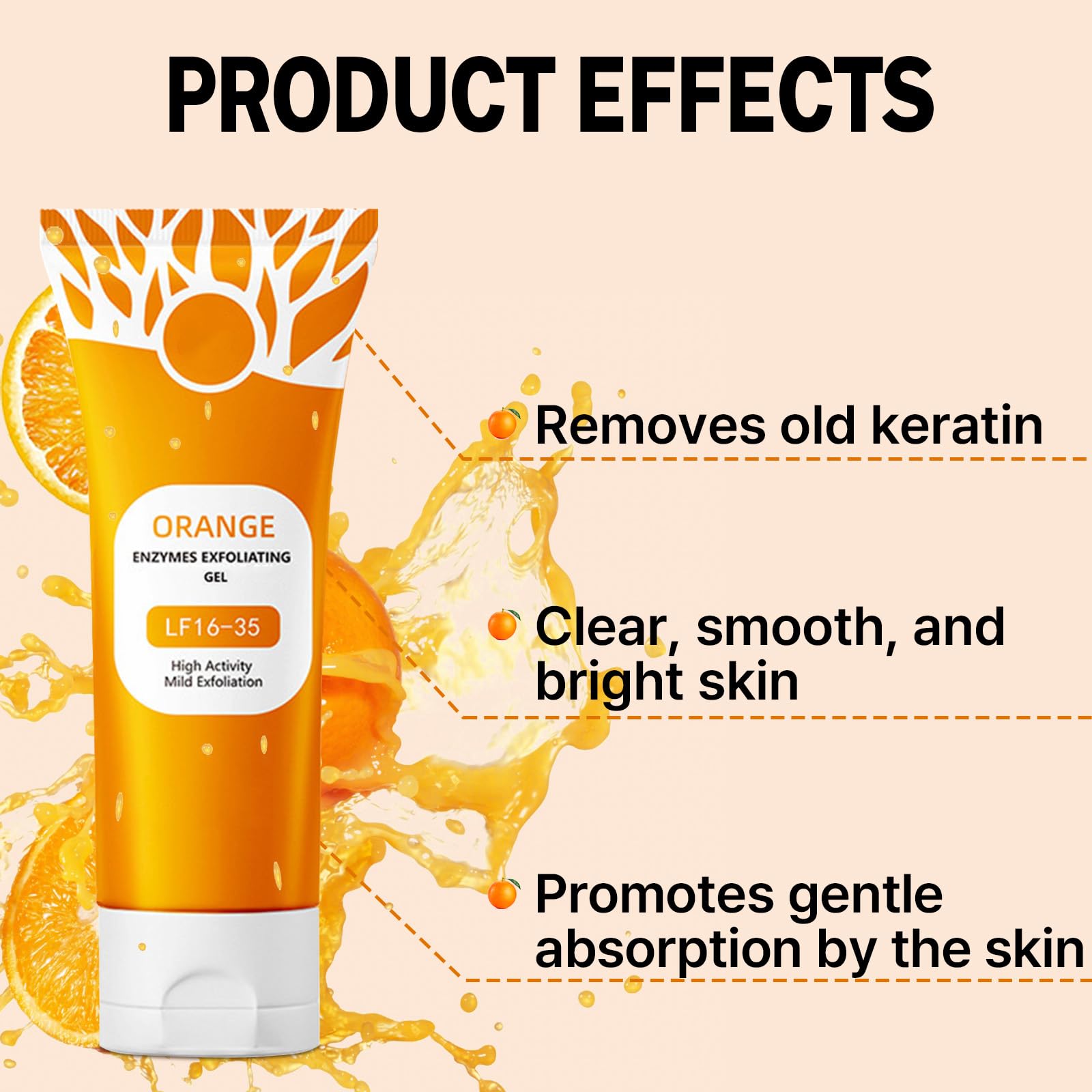 Miehoous Orange Exfoliating Gel packaging for two 100g tubes.