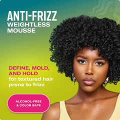 Mielle Avocado & Tamanu Curly Mousse defines curls for natural texture and bounce