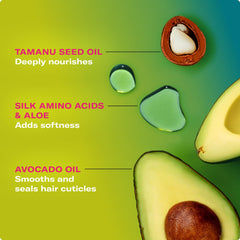 Mielle Avocado & Tamanu Curly Mousse fridge-chill for extra smoothing and moisture sealing