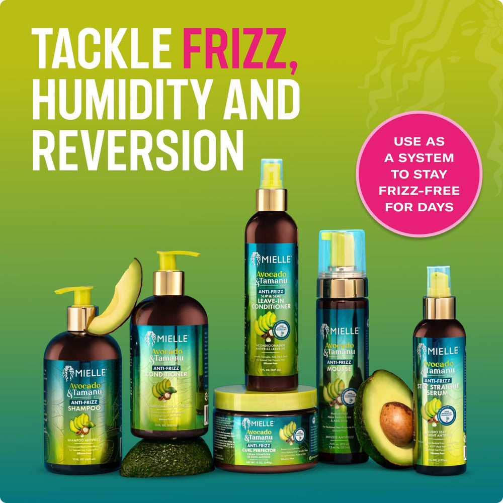 Mielle Avocado & Tamanu Curly Mousse silicone-free formula supports healthy curls