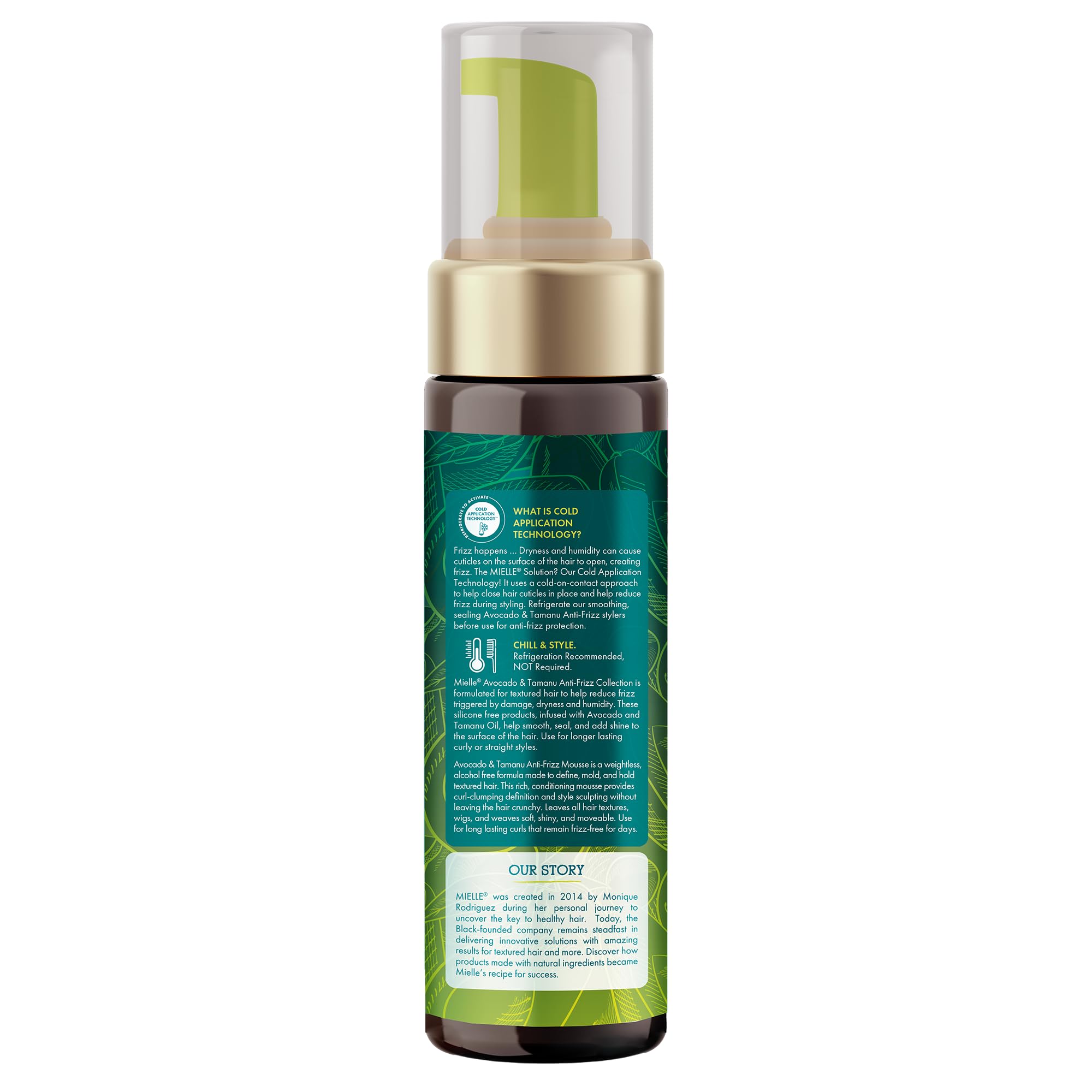 Mielle Avocado & Tamanu Curly Mousse versatile styling for curly to straight looks