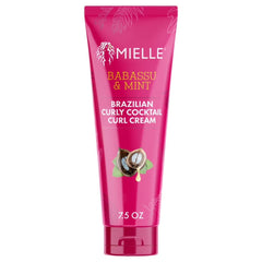 Mielle Organics Babassu & Mint Curl Cream packaging promoting hydration for textured hair