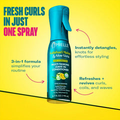 Mielle Organics Kalahari Melon Aloe Curl Refresher on coils