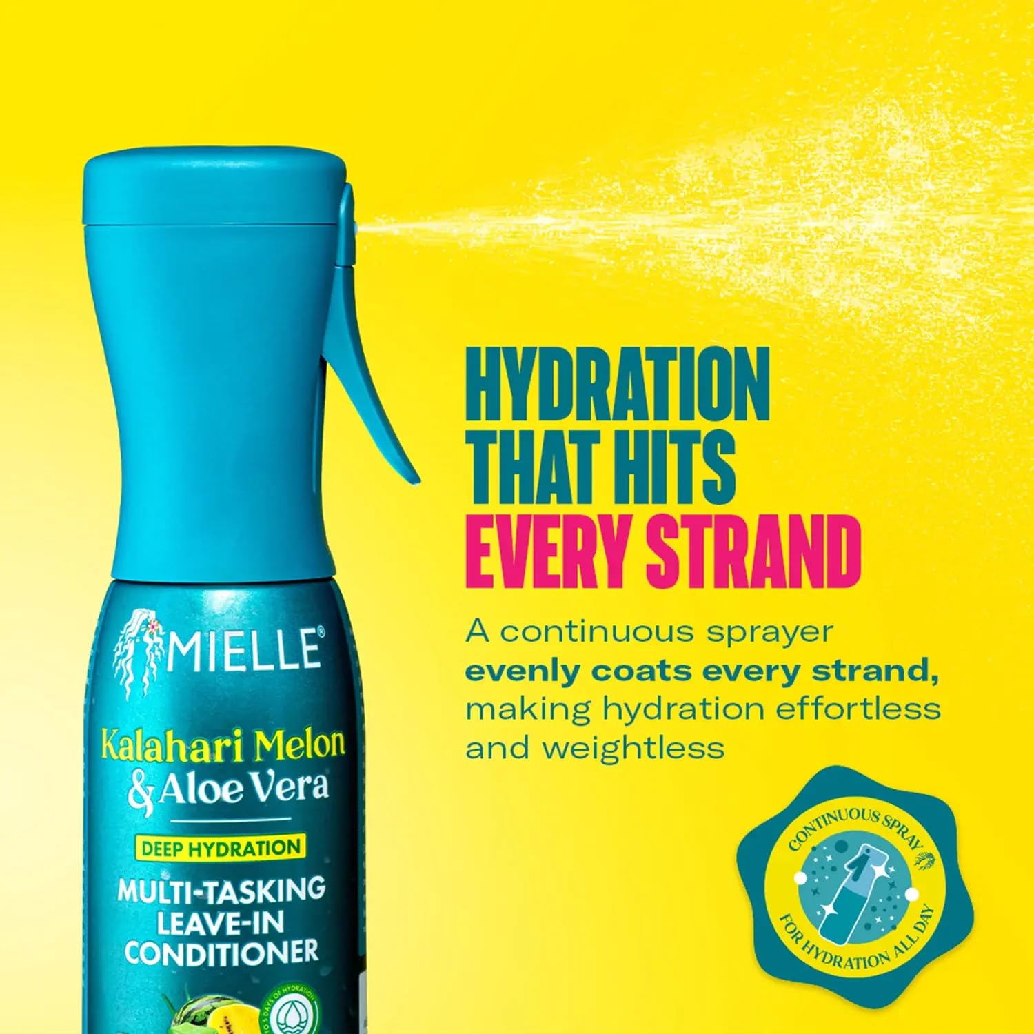 Mielle Organics Kalahari Melon Aloe Leave-In Hair Mist for daily care