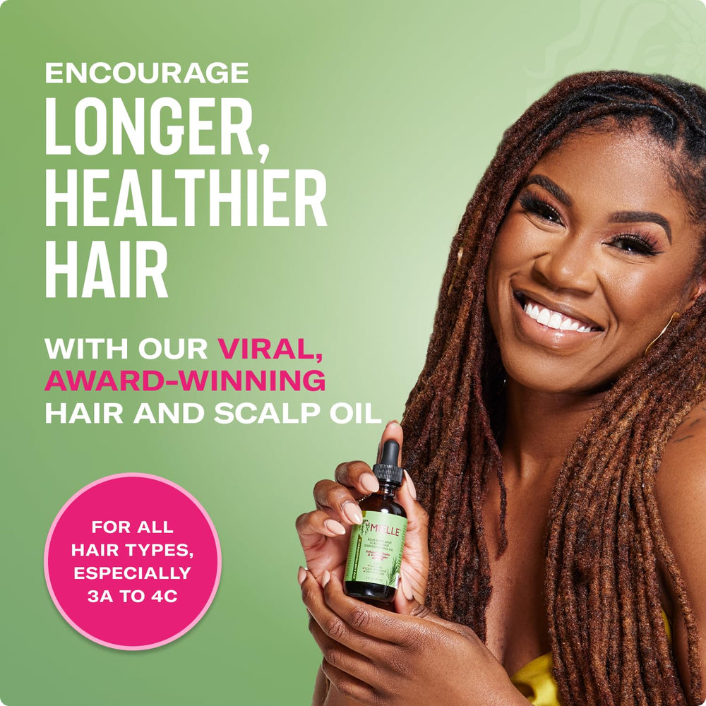 Mielle Rosemary & Mint Hair Oil bottle cap closed, premium hydration for dry scalp