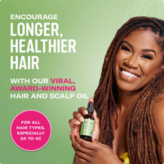 Mielle Rosemary & Mint Hair Oil bottle cap closed, premium hydration for dry scalp
