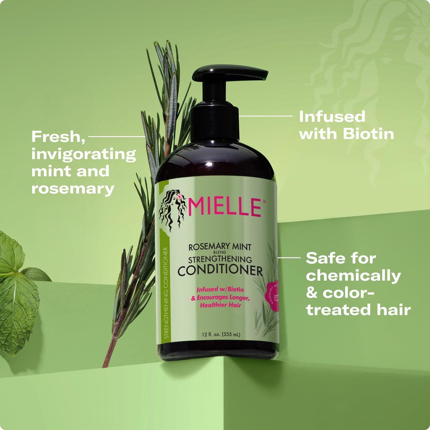 Hair being conditioned to illustrate detangling and moisture support.