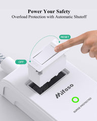 Mifaso 45-degree flat plug minimizes obstructions and fits against walls.